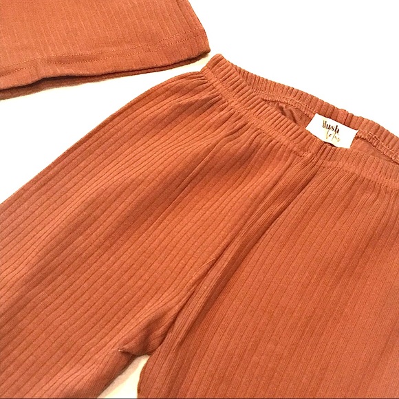 Blush Lotus | Baby Ribbed Cotton Set in Cognac | Various - Picture 10 of 12